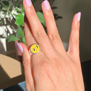 Smiley Ring by Soft Good Studio